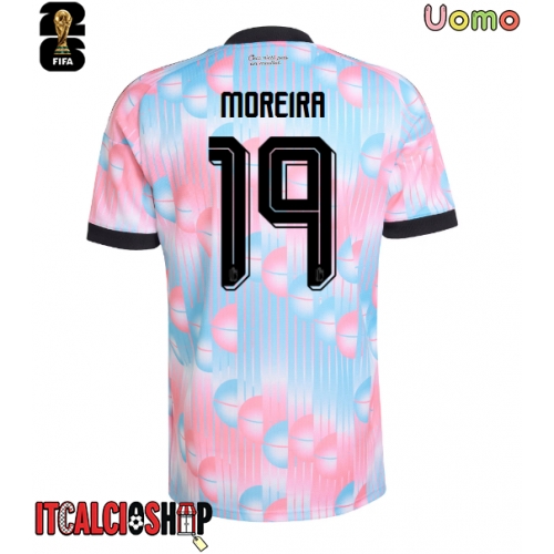 Belgio Diego Moreira #19 Seconda Maglia Mondiali 2026 Manica Corta